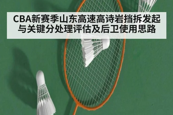 CBA新赛季山东高速高诗岩挡拆发起与关键分处理评估及后卫使用思路